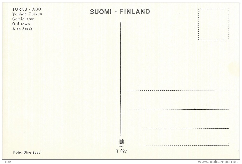 Finland    Turko - Åbo.  Old Town  -  Gamla Stan - Alte Stadt.   # 04861 - Finland