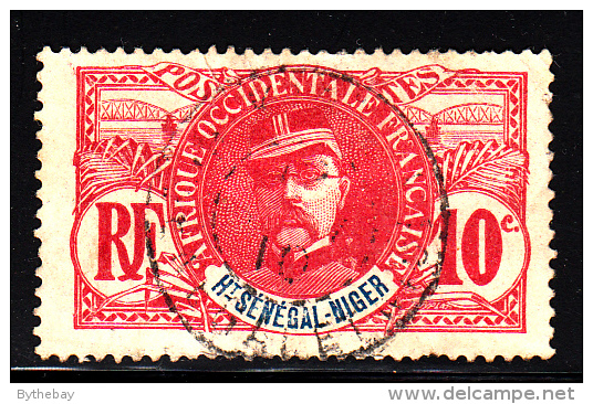 Upper Senegal & Niger Used Scott #5 10c General Louis Faidherbe, Carmine - Pulled Perf - Used Stamps