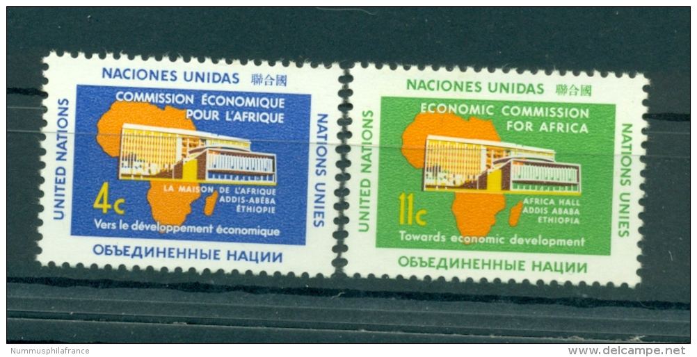 Nations Unies New York 1961 - Michel N. 109/10 - Commission économique Pour L'Afrique - Unused Stamps