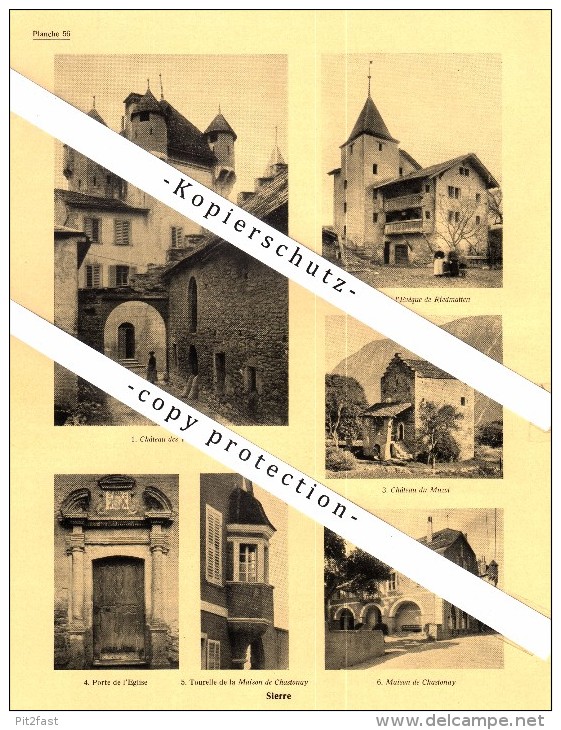 Photographien / Ansichten , 1935 , Grone , Granges , St. Léonard , Sierre / Siders , Prospekt , Architektur , Fotos !!! - Granges