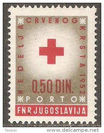 Yugoslavia 1952 Postal Tax Due Mi# 7 ** MNH - Red Cross - Impuestos