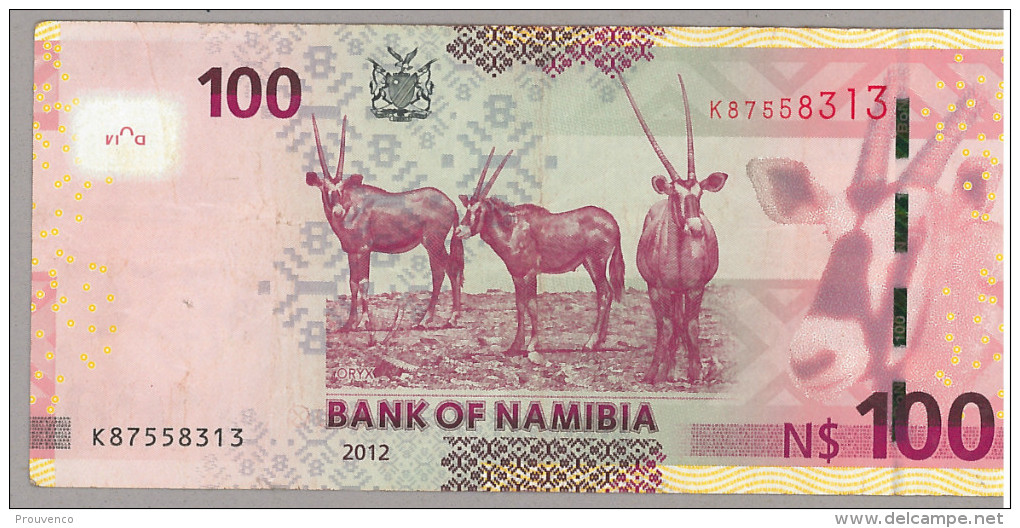 NAMIBIE NAMIBIA 2012   BILLET  BANKNOTE   100 $    Type Capitaine - CAPTAIN Witbooi    -----  TB - Namibie