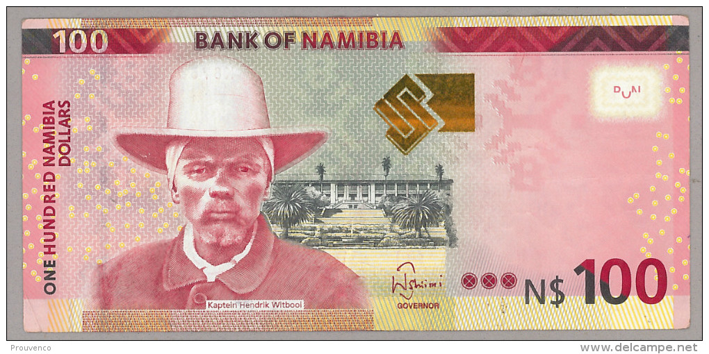 NAMIBIE NAMIBIA 2012   BILLET  BANKNOTE   100 $    Type Capitaine - CAPTAIN Witbooi    -----  TB - Namibia
