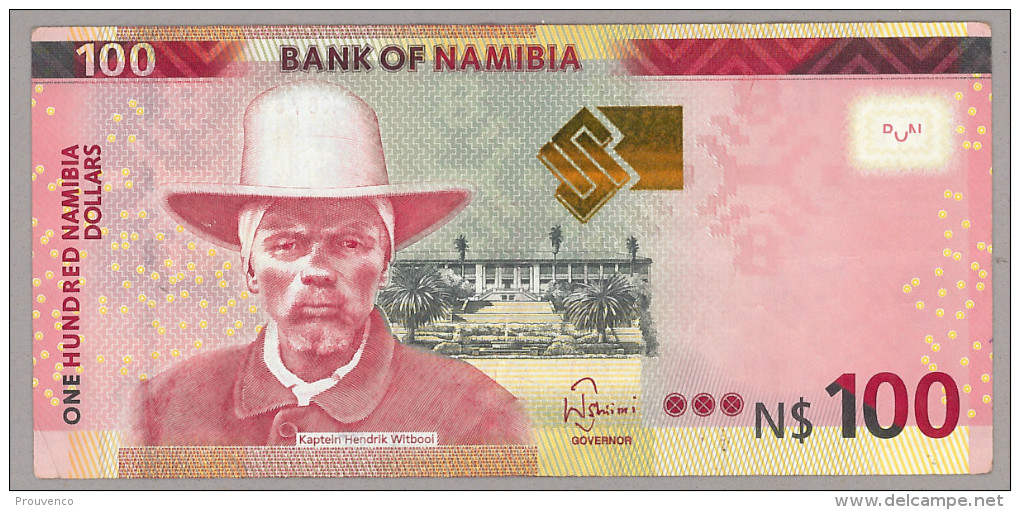 NAMIBIE NAMIBIA 2012   BILLET  BANKNOTE   100 $    Type Capitaine - CAPTAIN Witbooi    -----  TB - Namibie