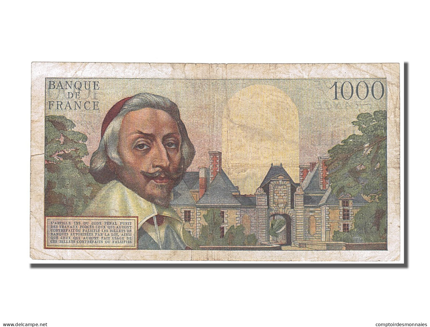 Billet, France, 1000 Francs, 1 000 F 1953-1957 ''Richelieu'', 1954, 1954-05-06 - 1 000 F 1953-1957 ''Richelieu''