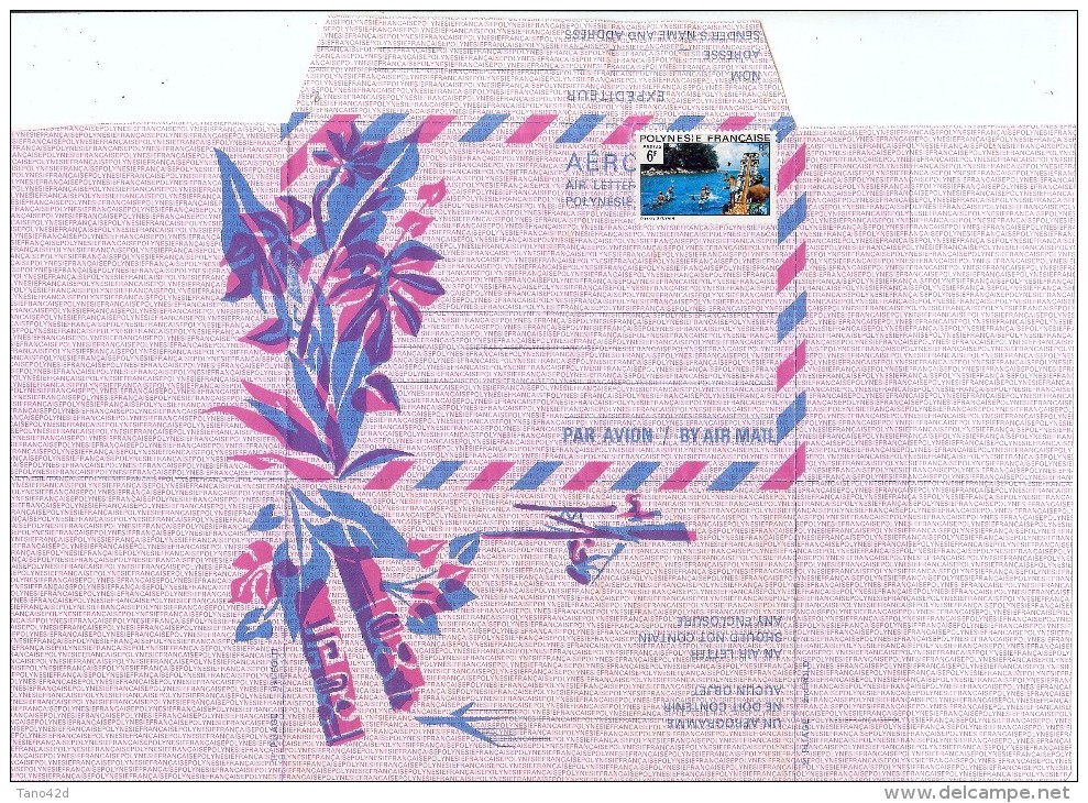 REF LRK - POLYNESIE FRANCAISE - AEROGRAMME N°1 20F NEUF AVEC TPM 6F - Aerograms