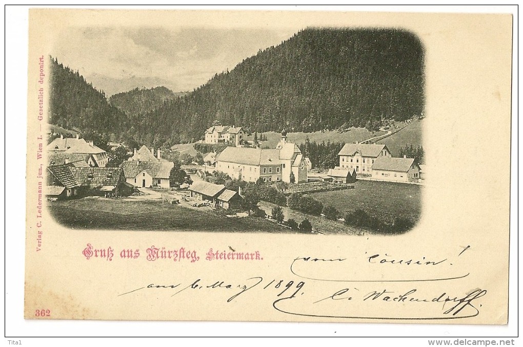 S3767 - Gruss Aus Murzsteg, Steiermark"1899" - Mürzzuschlag