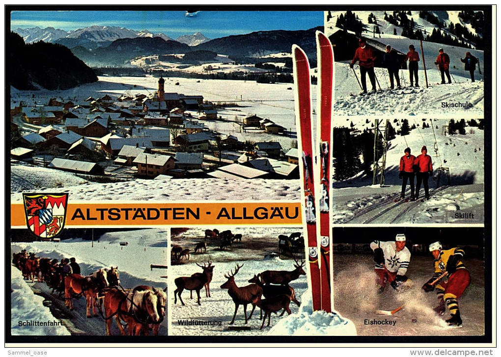 Sonthofen - Altstädten / Allgäu  -  Im Winter  -  Mehrbild-Ansichtskarte Ca. 1979     (4986) - Sonthofen