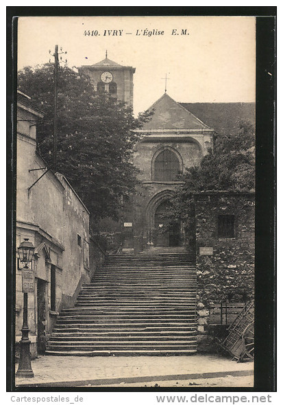 CPA Ivry-sur-Seine, L´Église - Ivry Sur Seine