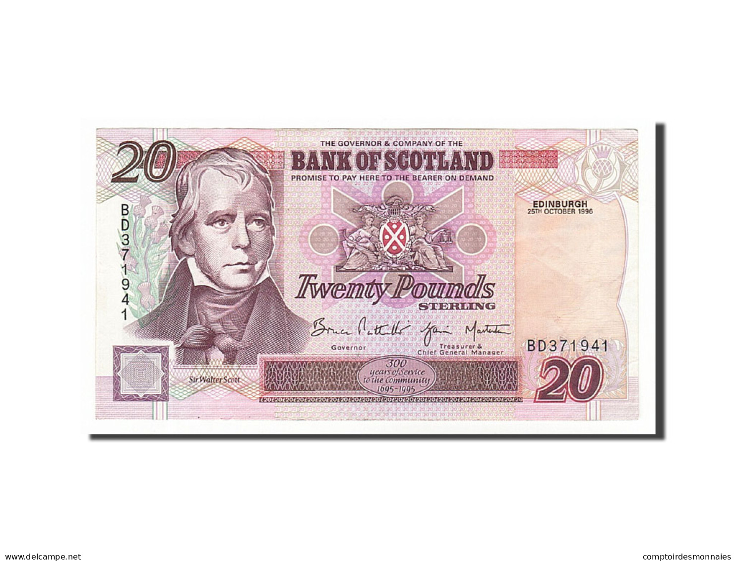 Billet, Scotland, 20 Pounds, 1996, 1996-10-25, SUP - 20 Pounds