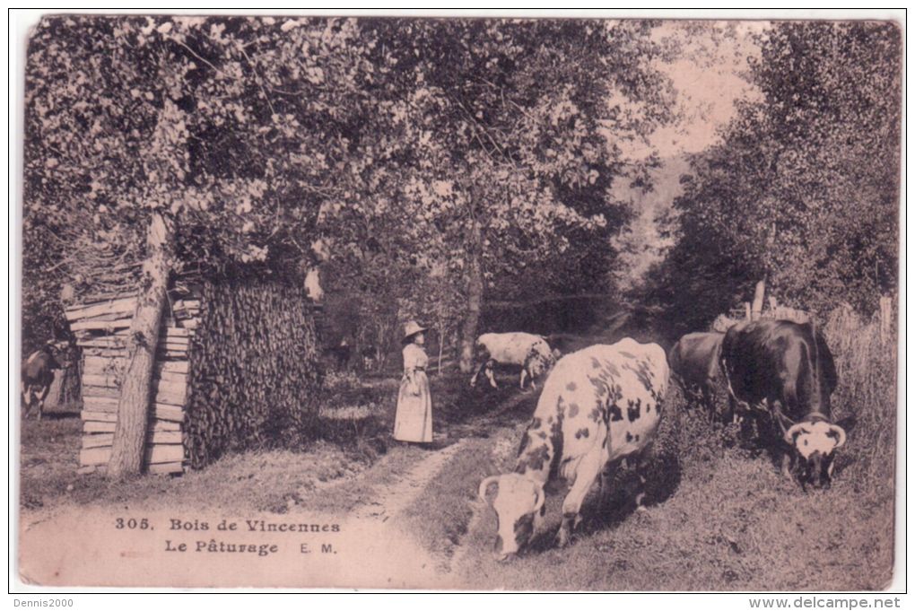 305- Bois De Vincennes - Le Pâturage -ed. E M - Arrondissement: 12