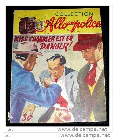 FRANK HARDING. MISS CHANDLER EST EN DANGER. (1952). Pseudo De Léo Malet.  Collection Allo Police.  110 - Leo Malet