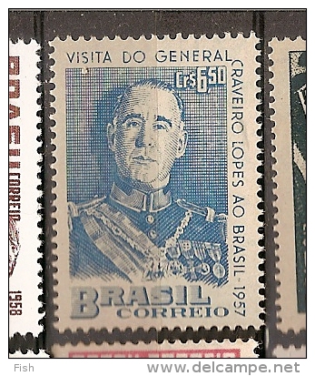 Brazil * & Visit Of The President Of The Rep. Portuguesa, General Craveiro Lopes 1957 (630) - Unused Stamps