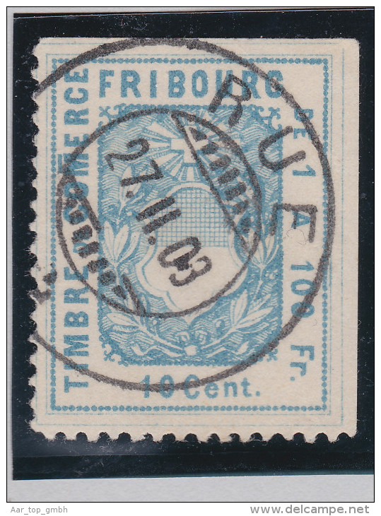Heimat FR Rue 1908-02-27 Vollstempel Auf Fiscalmarke - Revenue Stamps