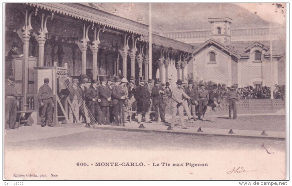 600-MONTE-CARLO -le Tir Aux Pigeons -ed. Giletta - Tiro (armas)