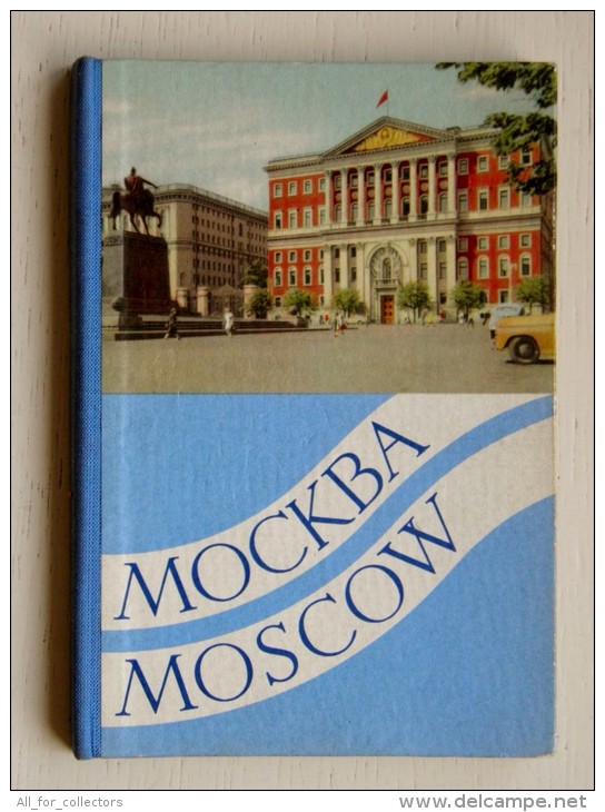 Book Booklet From Ussr Russia Moscow Include 23 Photographies In 6 Languages, View Map - Slav Languages