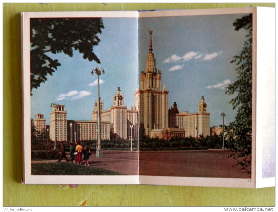 book booklet from ussr russia moscow include 23 photographies in 6 languages, view map