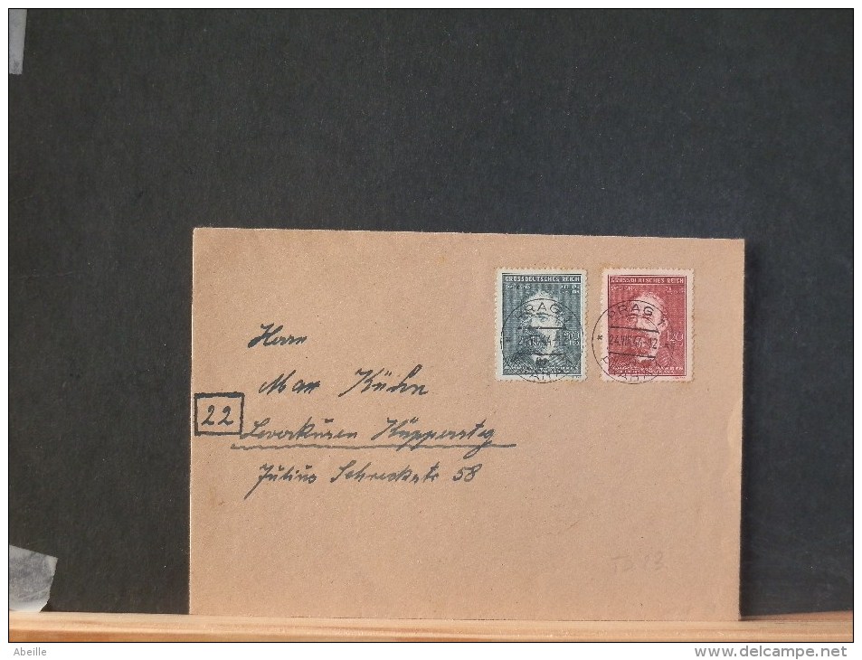 A5023      LETTRE   OBL.  PRAG    1943 - Lettres & Documents