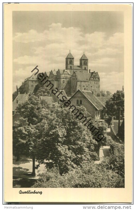 Quedlinburg - Foto-Ansichtskarte - Verlag Erhard Neubert Karl Marx Stadt - Quedlinburg