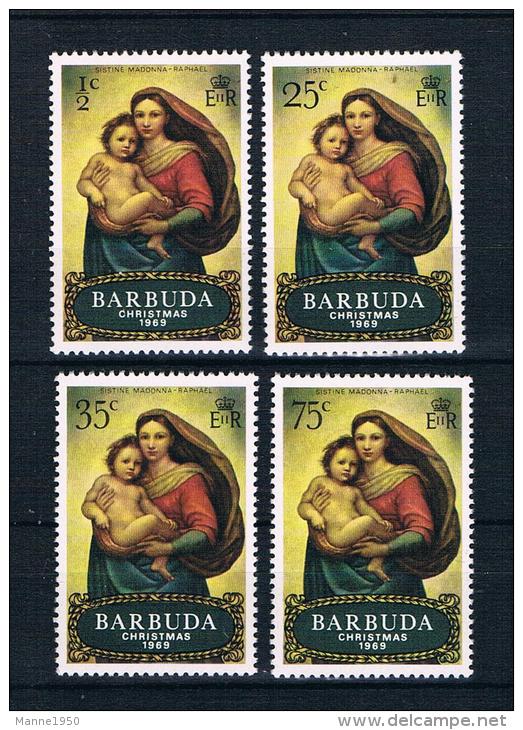 Barbuda 1969 Weihnachten Mi.Nr. 38/41 Kpl. Satz ** - Antigua Und Barbuda (1981-...)