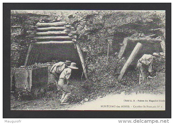 DF / 71 SAÔNE ET LOIRE / MONTCEAU LES MINES / CARRIÈRE SAINT-FRANÇOIS / ANIMÉE - Montceau Les Mines