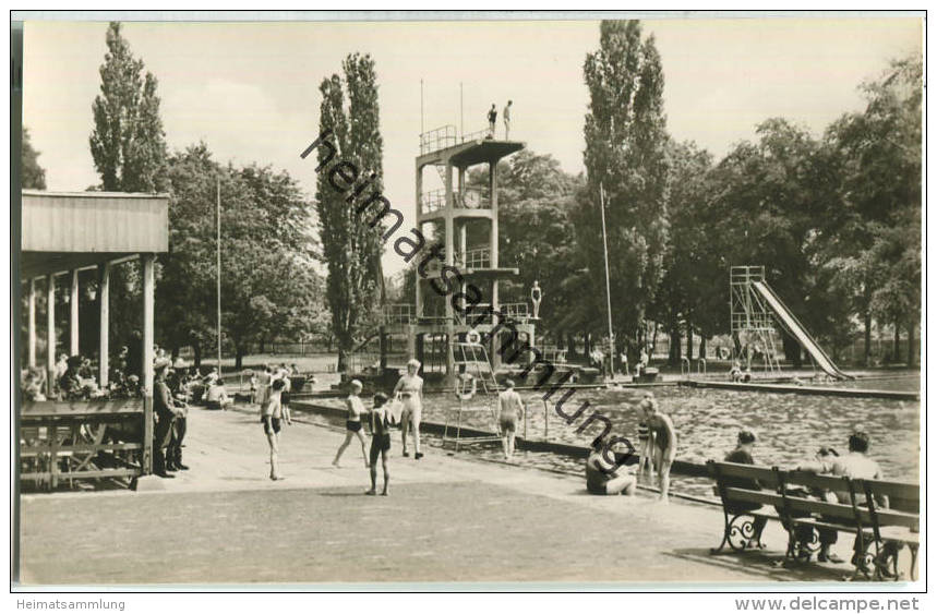 Zeitz - Sommerbad - Foto-Ansichtskarte - Verlag Volkskunstverlag Reichenbach - Zeitz