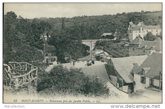 56 PONT SCORFF / Panorama Pris Du Jardin Public / - Pont Scorff