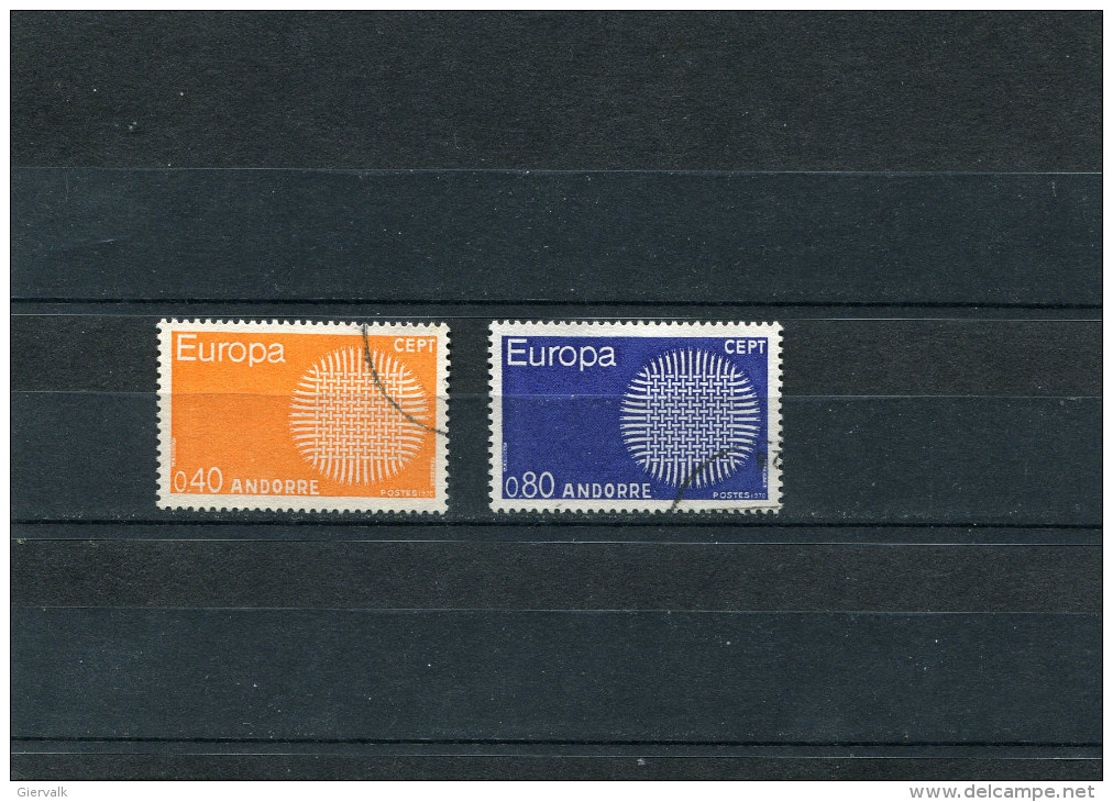ANDORRA(FR)1970.EUROPEAN STAMPS.CTO. - Usados