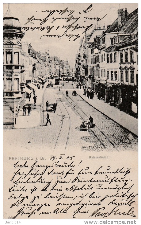 Freiburg- Kaiser Strasse -(1905) - Scan Recto-verso - Freiburg I. Br.