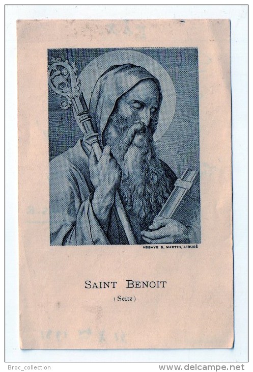 Saint Benoît (Seitz), 1931, éd. Abbaye Saint-Martin De Ligugé - Images Religieuses