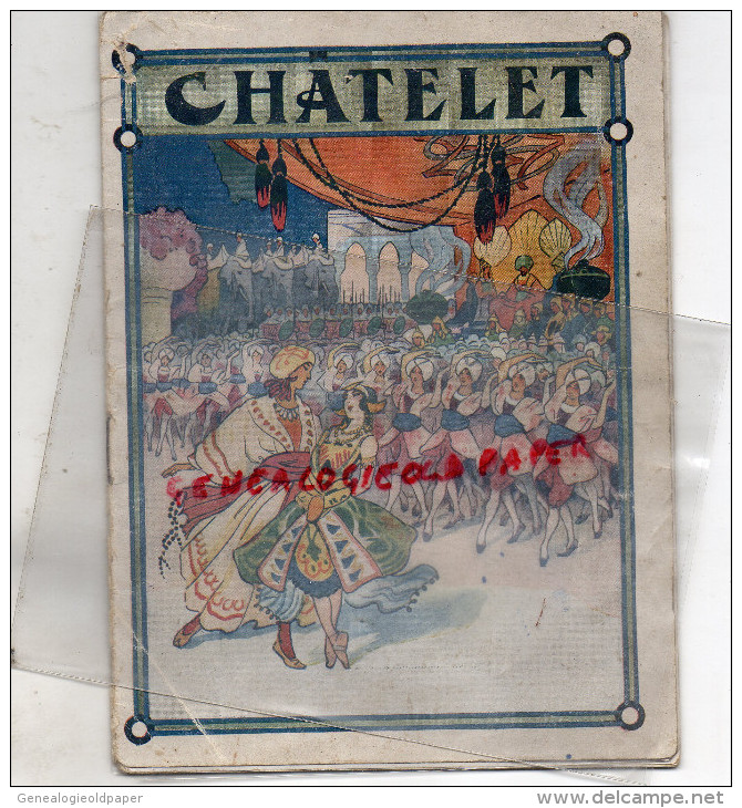 THEATRE DU CHATELET - BOUBOULE - MADELEINE VASTY-CHAHINE-RITA SANGETTI- ANDRE MARCO-CARJOL-HAMILTON-BARDES-LEITNER-NOVA- - Programmes