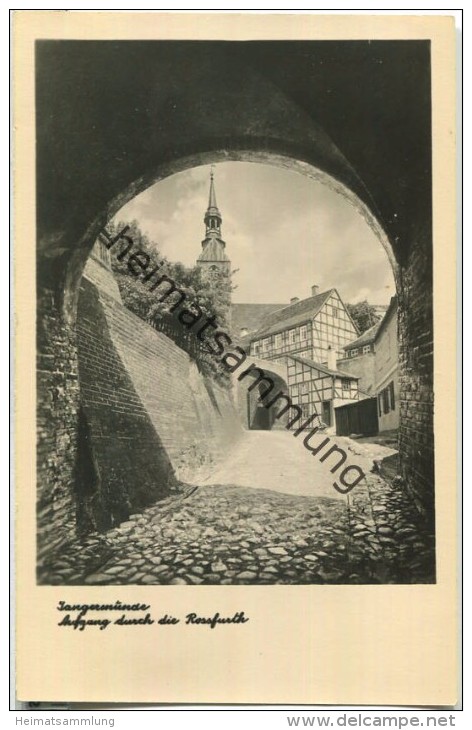 Tangermünde - Aufgang Durch Die Roßfurth - Foto-Ansichtskarte 50er Jahre - Verlag Rudolf Lambeck Dahlewitz - Tangermuende