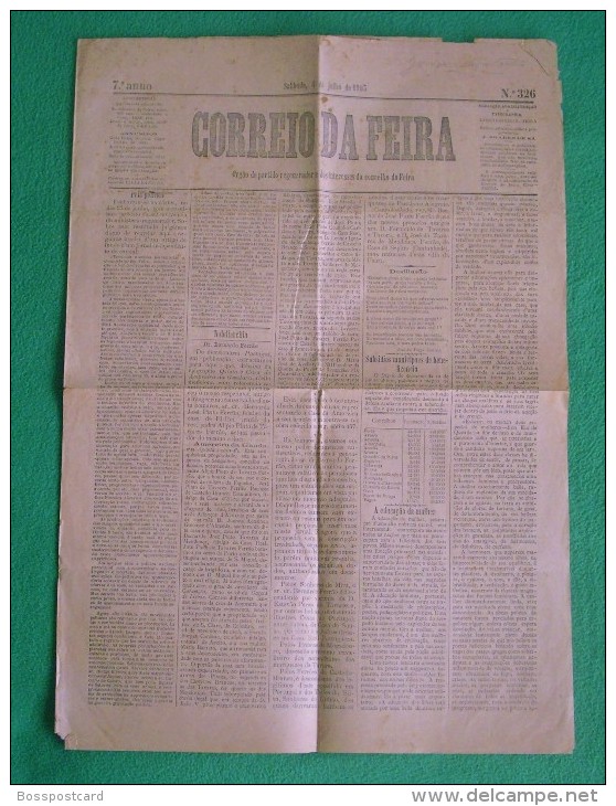 Santa Maria Da Feira - Jornal Correio Da Feira Nº 326 De 4 De Julho De 1903 - Revues & Journaux