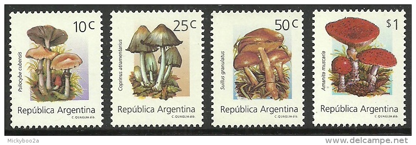 ARGENTINA 1994 FUNGI FLOWERS PLANTS SET MNH - Neufs