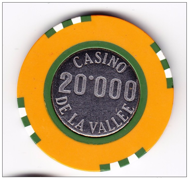 Casino De La Vallee St. Vincent 20000 Lire Gaming Chip - Casino