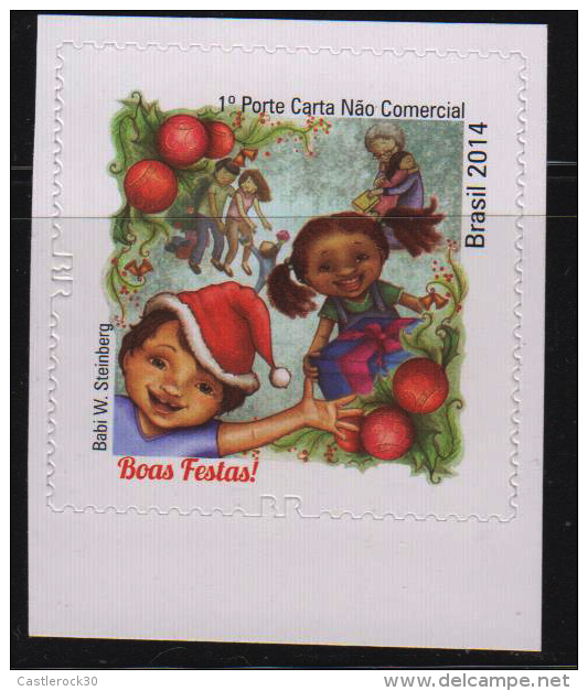 E) 2014 BRAZIL, HAPPY HOLIDAYS, CHRISTMAS TIME, SINGLE, MNH - Unused Stamps