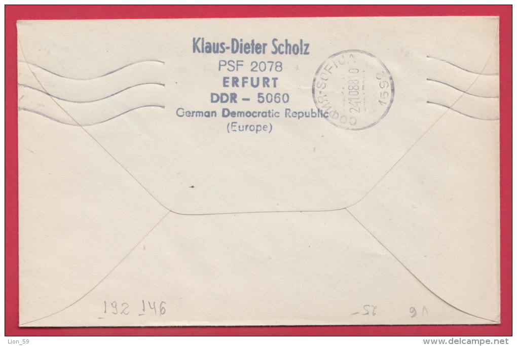 192146 / 1988 - 40+50 Pf. - Leipziger Frühjahrsmesse 87 Nahrungsmittel Effektiv Produzieren Und Verarbeiten DDR Germany - Enveloppes Privées - Oblitérées