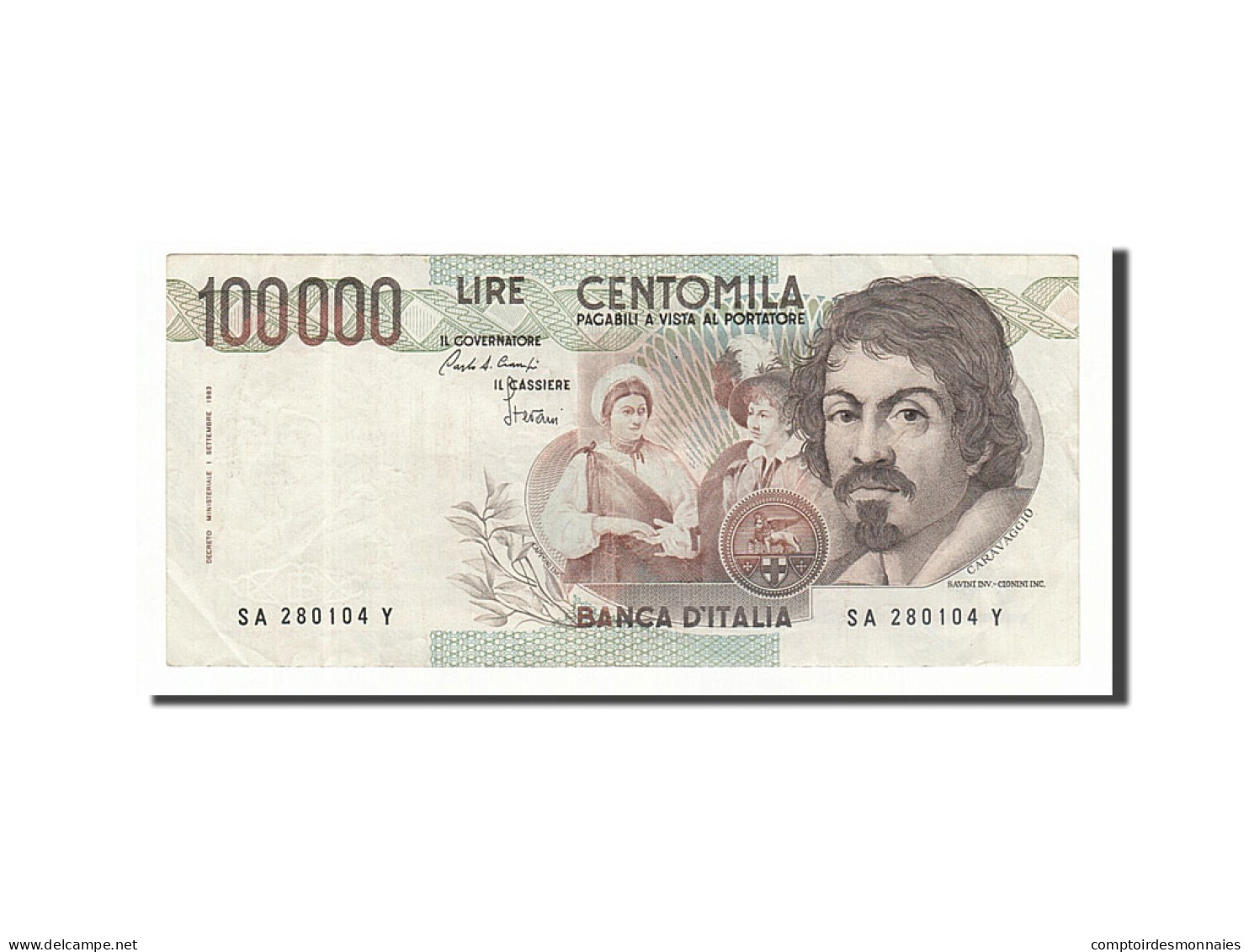 Billet, Italie, 100,000 Lire, 1983, 1983-09-01, TTB - 100.000 Lire