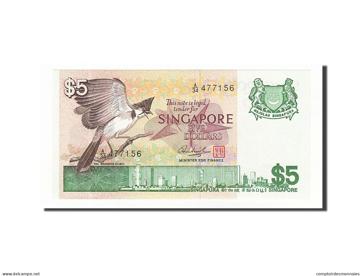 Billet, Singapour, 1 Dollar, 1976, NEUF - Singapour