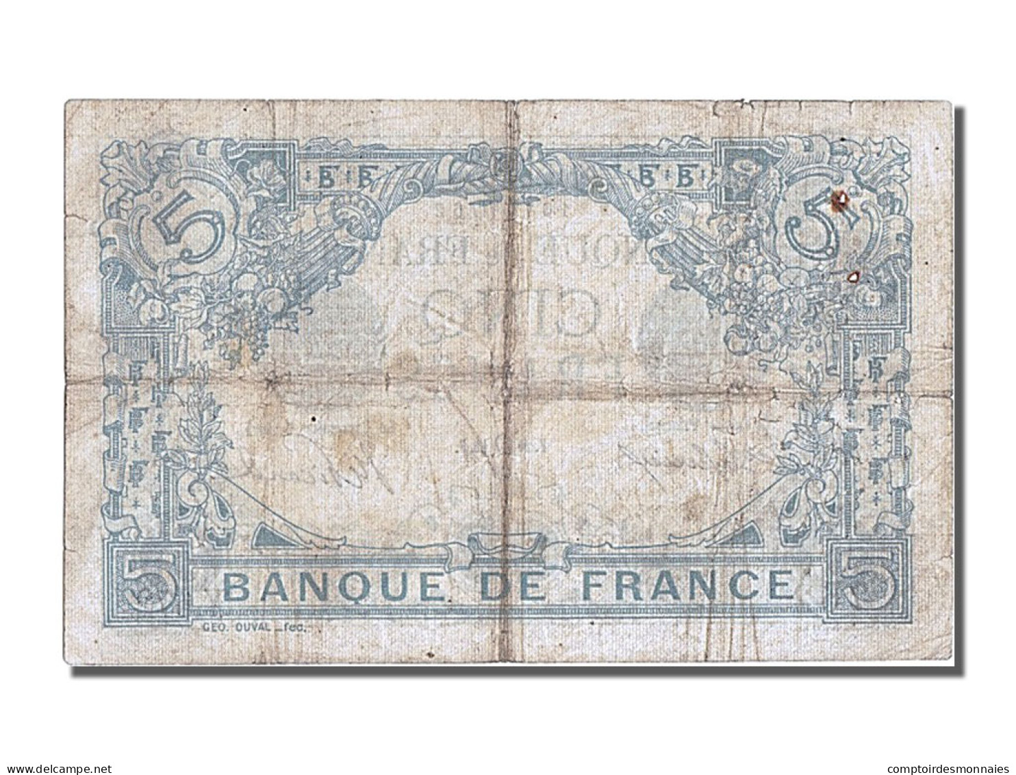 Billet, France, 5 Francs, 5 F 1912-1917 ''Bleu'', 1912, 1912-07-20, TB+ - 5 F 1912-1917 ''Bleu''