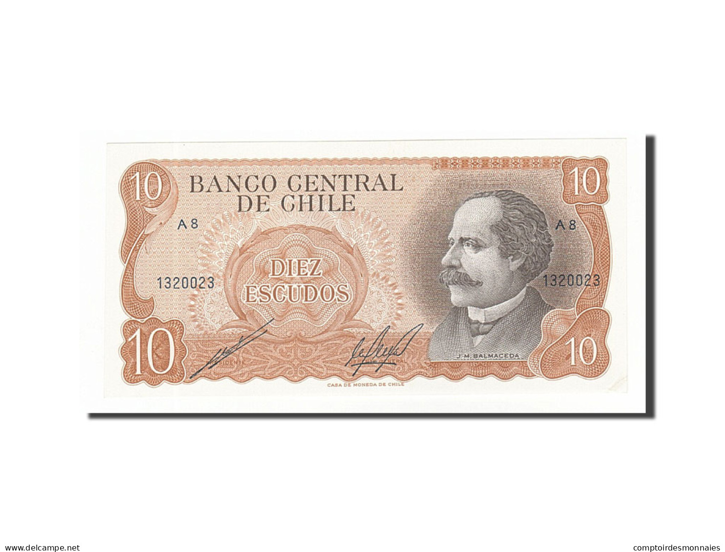 Billet, Chile, 10 Escudos, SPL - Chile