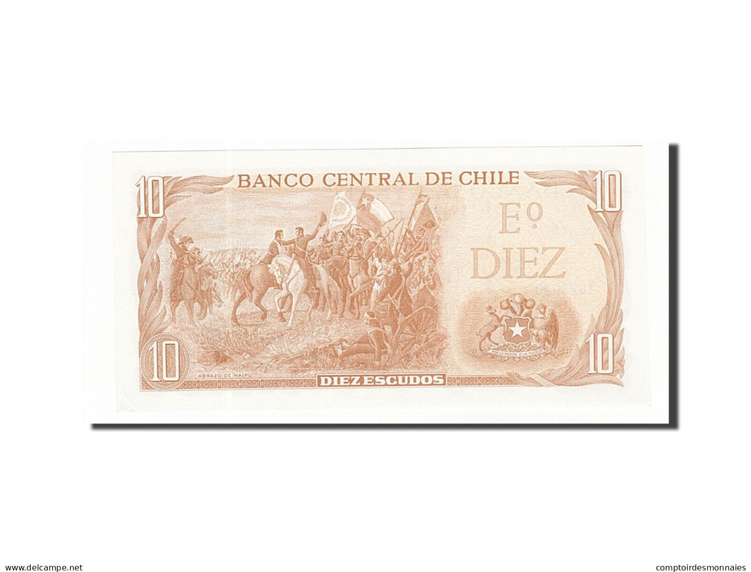 Billet, Chile, 10 Escudos, SPL - Chile