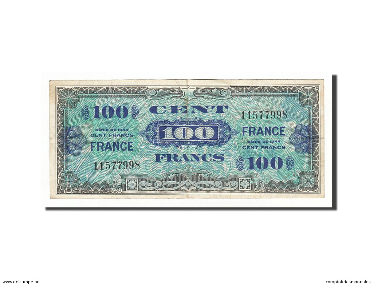 Billet, France, 100 Francs, 1945 Verso France, 1945, 1945-06-04, TTB, Fayette:VF - 1945 Verso France