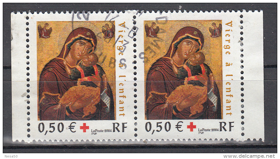 France 2004 Mi Nr 2833 Kertsmis, Christmas 2 X - Gebraucht