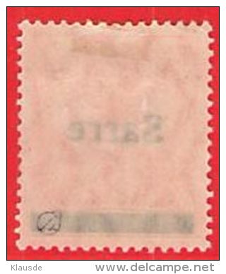 MiNr.5 X (Falz) Deutschland Deutsche Abstimmungsgebiete  Saargebiet - Unused Stamps