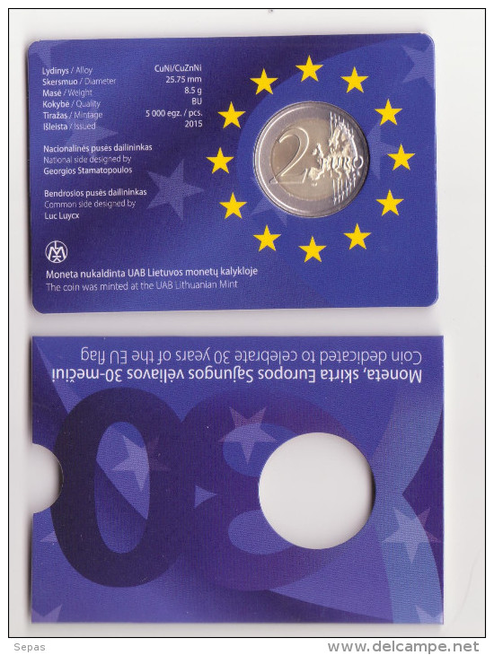 Lithuania First 2 Euro Commemorative Coin Proof - Litauen