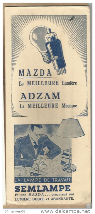 -** MAZDA  -  **-  ""La  MEILLEURE  Lumière "" - ADZAM - La MEILLEURE Musique"" - Elektrizität & Gas