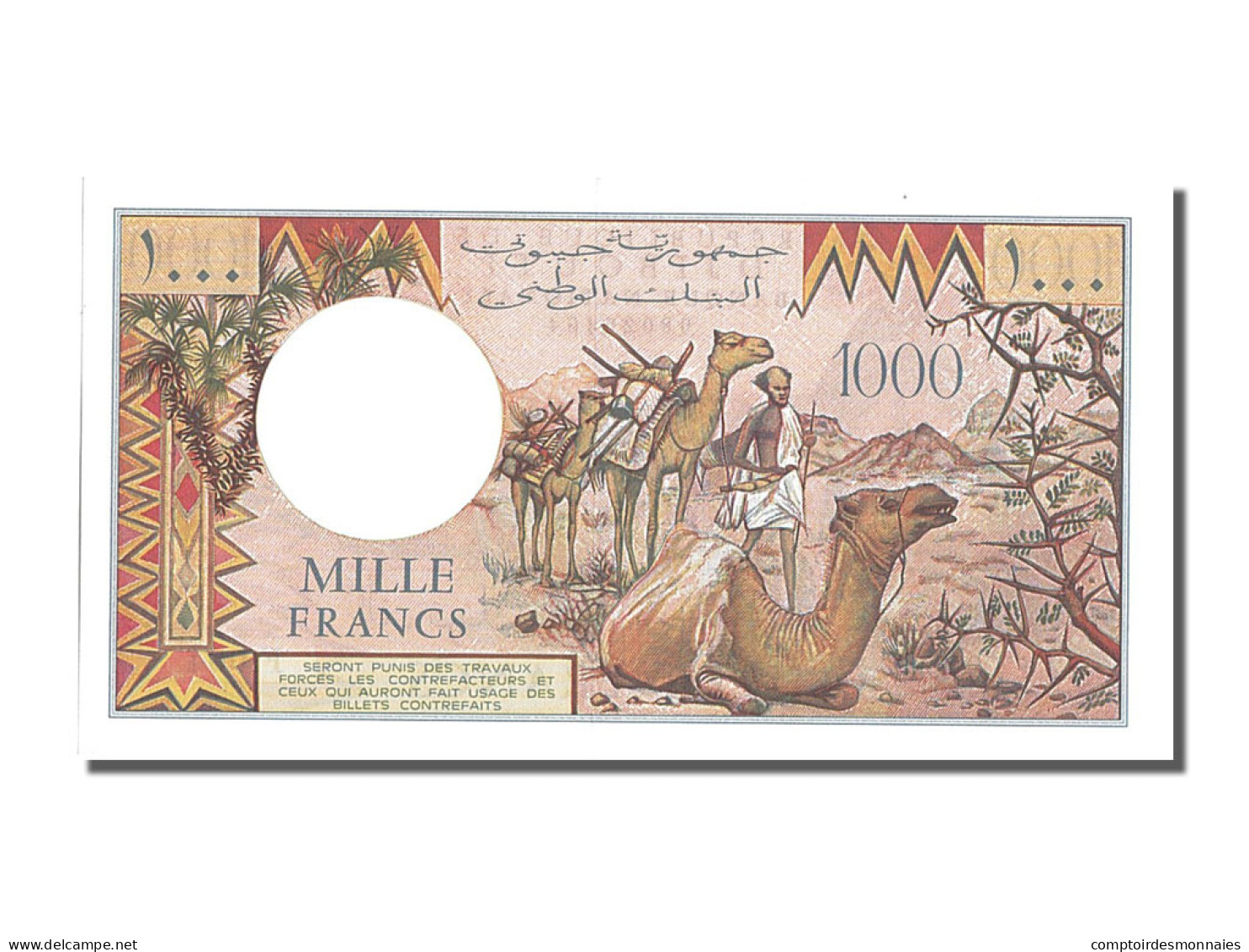 Billet, Djibouti, 1000 Francs, NEUF - Dschibuti