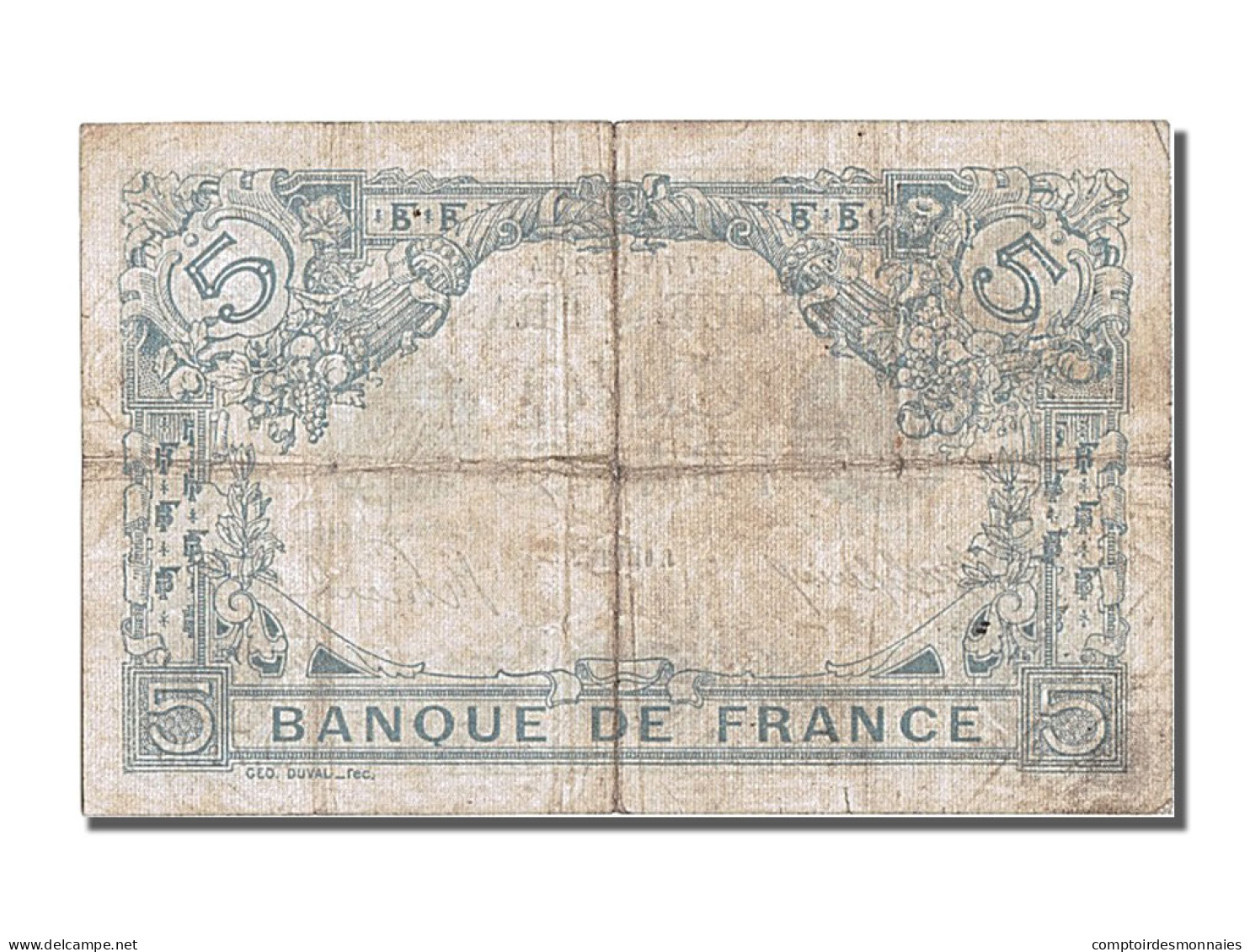 Billet, France, 5 Francs, 5 F 1912-1917 ''Bleu'', 1915, 1915-08-06, TTB - 5 F 1912-1917 ''Bleu''