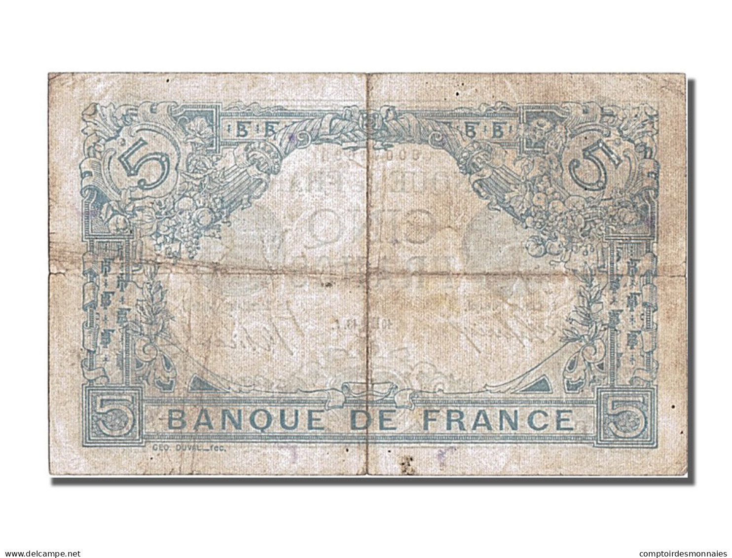 Billet, France, 5 Francs, 5 F 1912-1917 ''Bleu'', 1913, 1913-10-10, TTB - 5 F 1912-1917 ''Bleu''